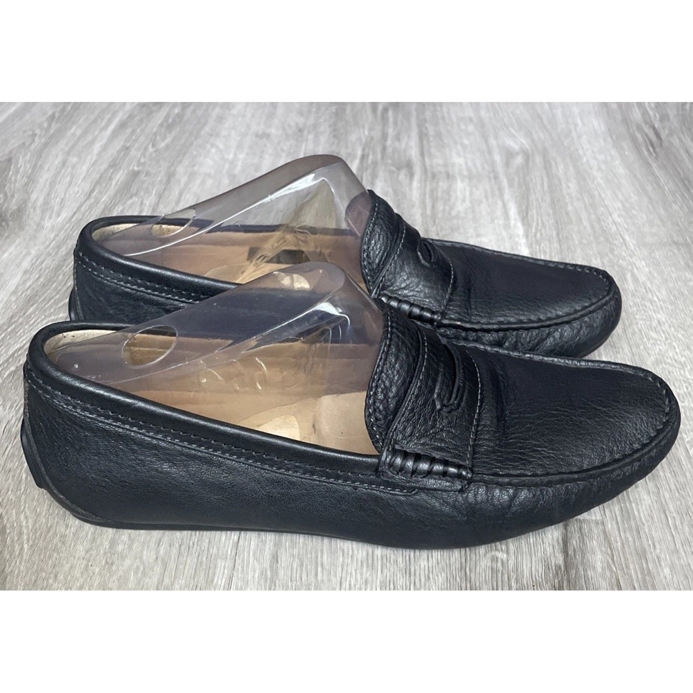 Coach Men's Black Leather Loafers Size 7D